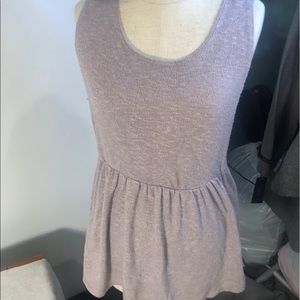 Knit lavender sleeveless top